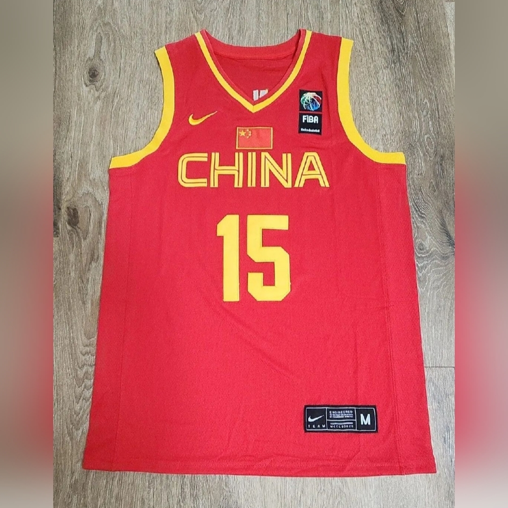 Han Xu Red China Basketball WNBA Mens Stitched